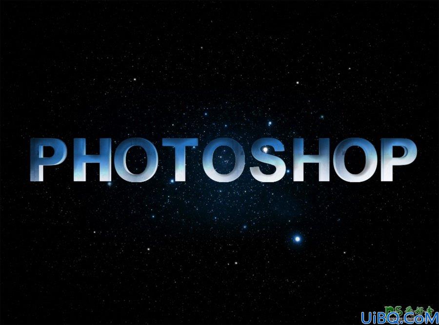 Photoshop设计大气的电影主题风格的3D立体艺术字，3D金属艺术字