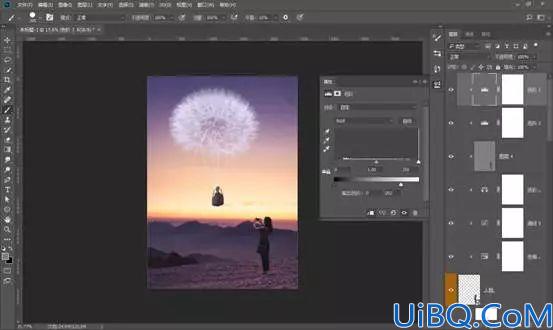 梦幻合成，通过Photoshop制作一张告白气球与蒲公英的约定的超现实场景