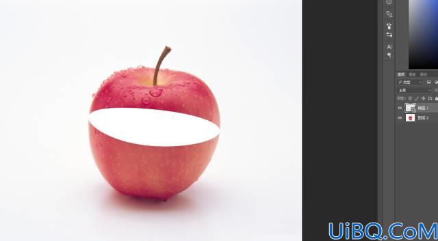 场景合成，通过Photoshop合成一张苹果里面种苹果树的趣味照片
