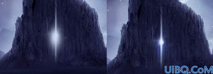 风景合成，用Photoshop创建一个暗黑风格的蓝色科幻外星场景