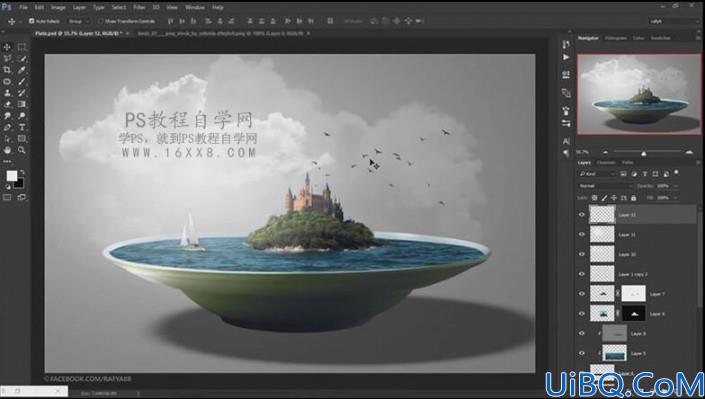 创意合成，用Photoshop合成一副城市微缩景观图