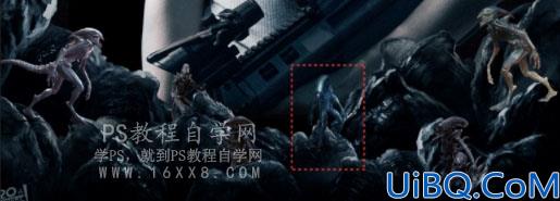 场景合成，用Photoshop合成电影《异形契约》暗黑魔幻场合