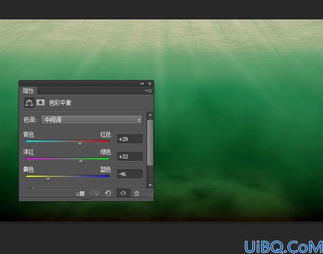 场景合成，合成跌落海底的海底场景