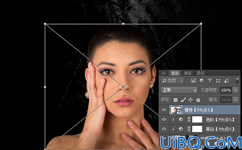 海报合成，用Photoshop合成魔女喷火眼球照片