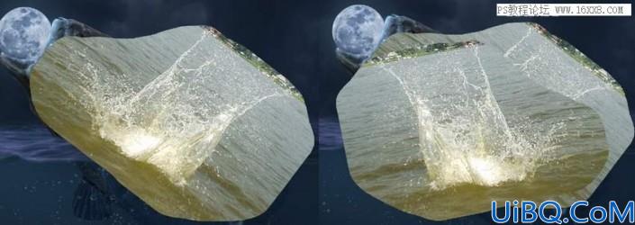 场景合成，在Photoshop中合成一幅大鱼吞月的超现实场景
