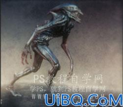 场景合成，用Photoshop合成电影《异形契约》暗黑魔幻场合
