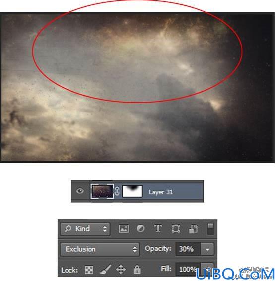 Photoshop CS6合成浴火天使效果图片