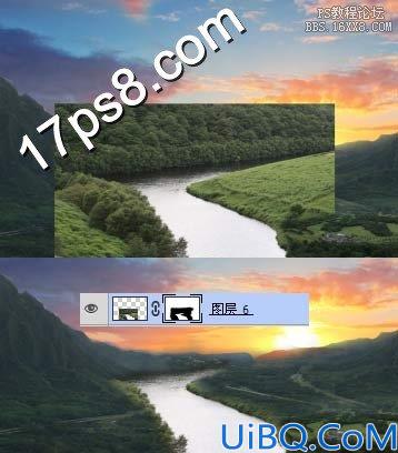 Photoshop合成风车谷场景教程