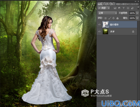 Photoshop cs6合成森林中的仙女场景教程