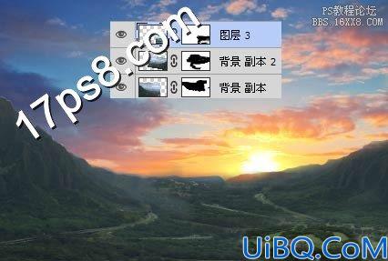 Photoshop合成风车谷场景教程