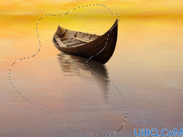 场景合成，合成一张落日湖泊场景实例