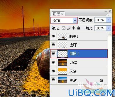 创意合成，合成蜗牛赛车场景