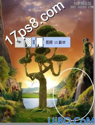 Photoshop合成山谷场景教程