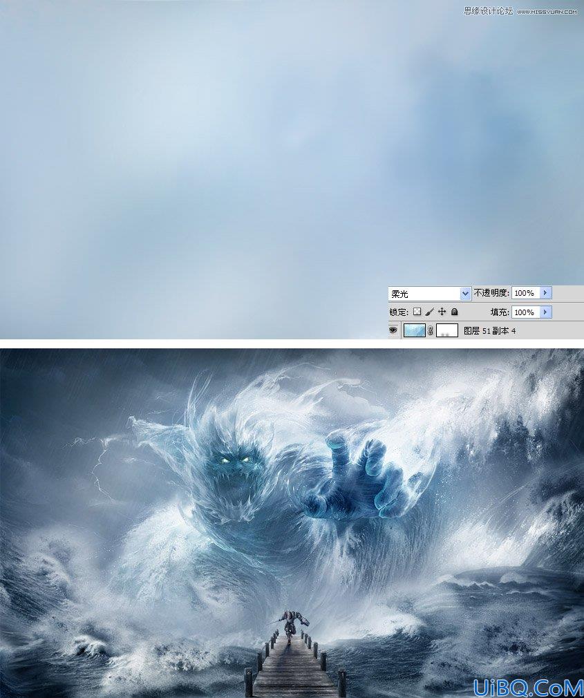 Photoshop合成魔幻战场场景教程