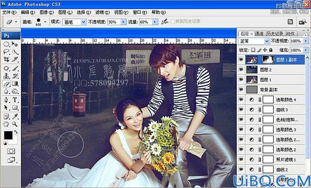 Photoshop影楼背景合成实例