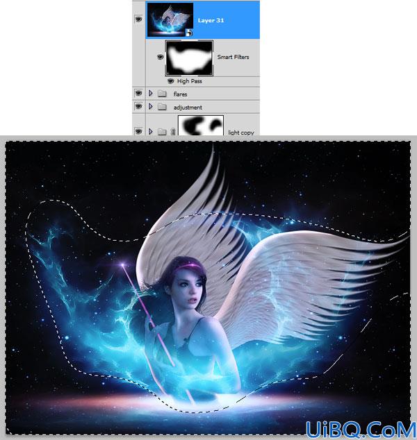 Photoshop合成魔法天使教程