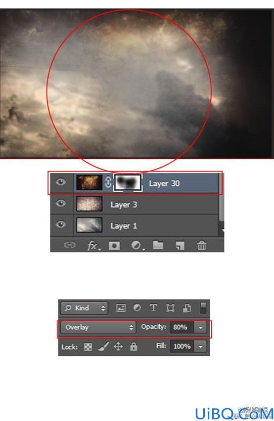 Photoshop CS6合成浴火天使效果图片