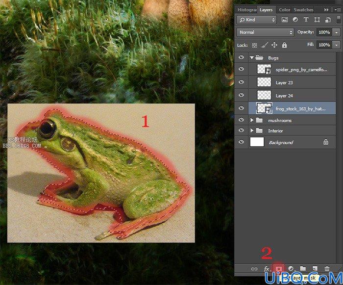 合成图片！Photoshop合成森林中的小女巫图片