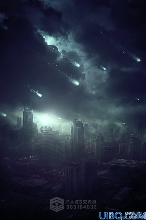 Photoshop合成天灾场景图片