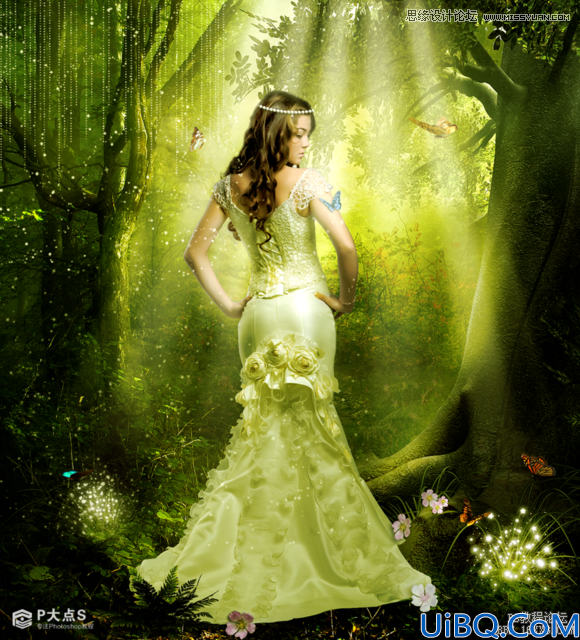 Photoshop cs6合成森林中的仙女场景教程