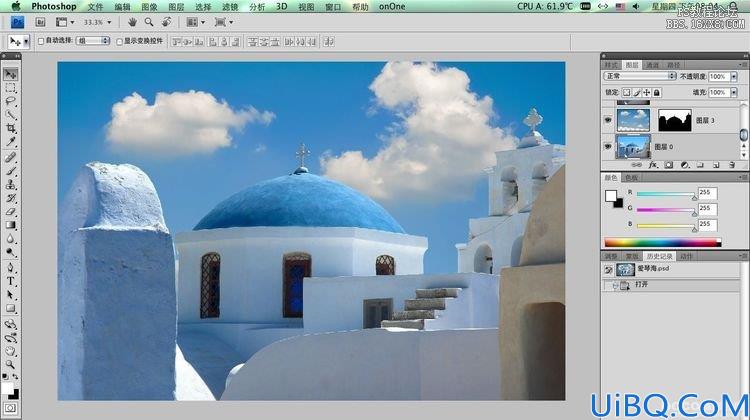 Photoshop合成一个希腊风格的场景