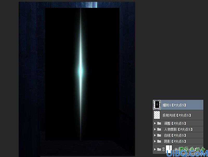 Photoshop合成科幻电影中幽暗神秘人房屋场景图片，神秘房间效果