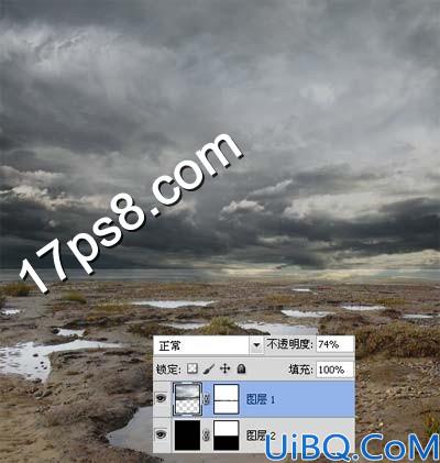 用Photoshop合成沼泽城堡