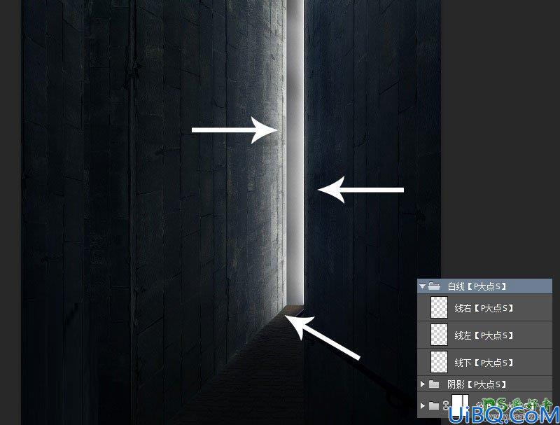 Photoshop合成科幻电影中幽暗神秘人房屋场景图片，神秘房间效果