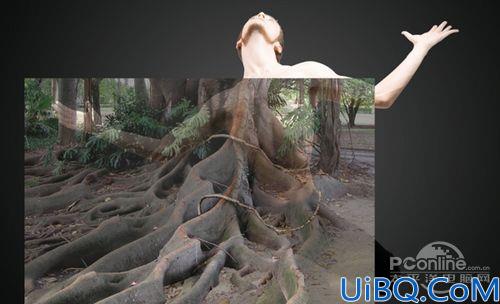 Photoshop合成制作树根人体超自然蜕变场景教程