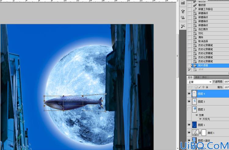 Photoshop照片合成童话场景