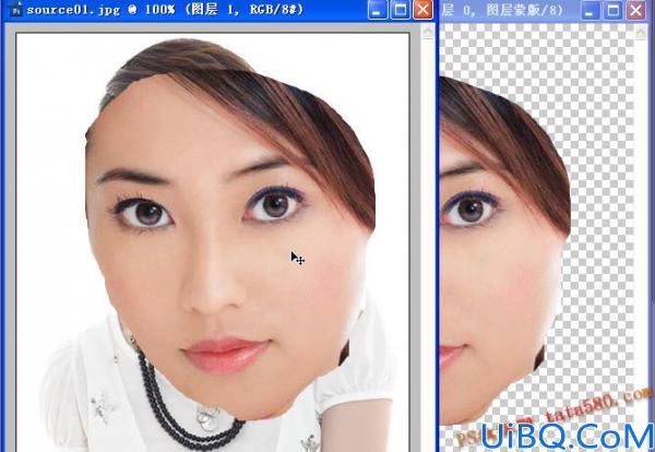 Photoshop脸部移花接木教程