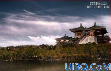 Photoshop合成传说中的天宫图