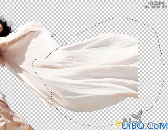 Photoshop合成白色长裙美女教程