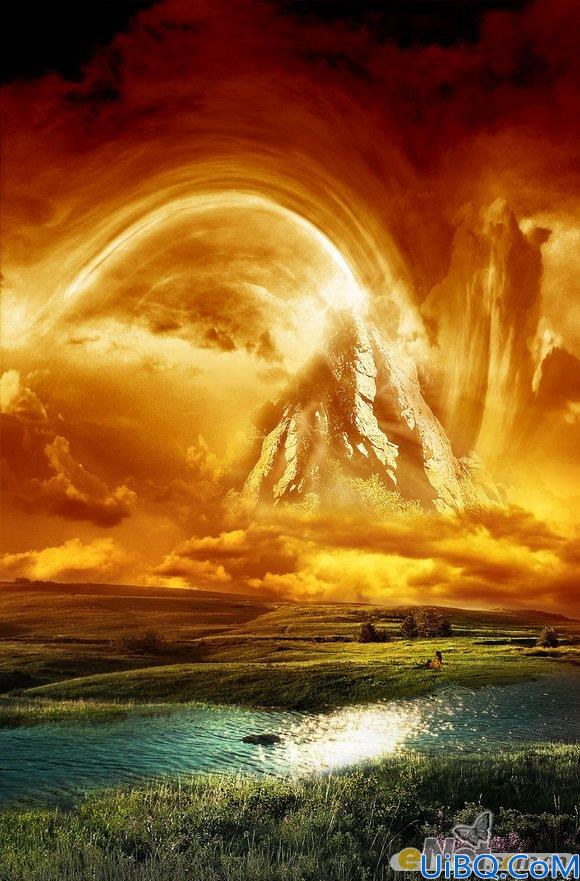 Photoshop合成幻想场景教程