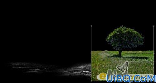 Photoshop教程合成月光下落寞的MM梦幻场景