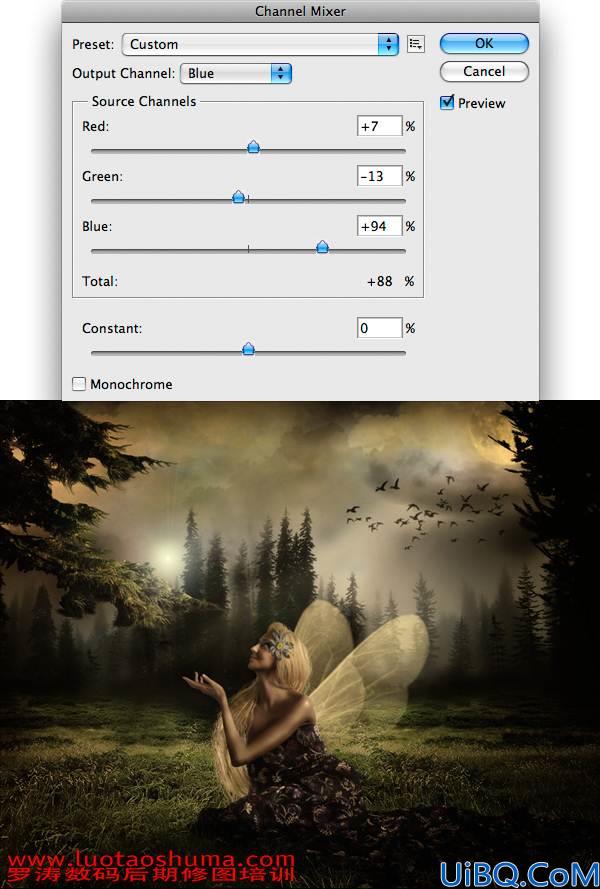 Photoshop精灵女孩合成教程