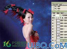 Photoshop合成唯美的中国风MM图片教程