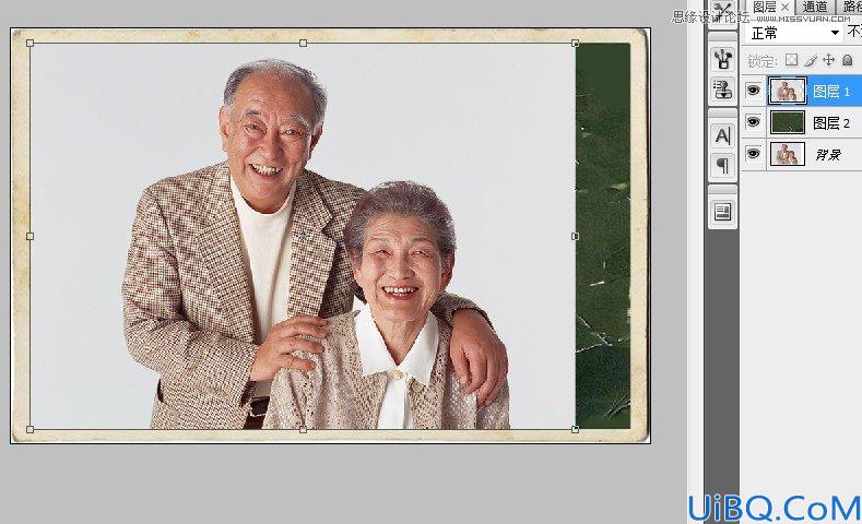 Photoshop给平常照片合成颓废老照片效果