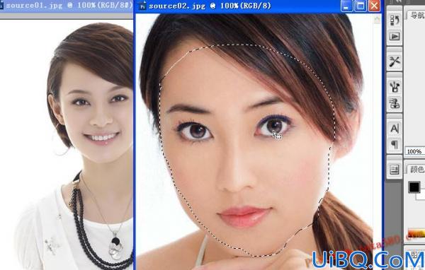 Photoshop脸部移花接木教程