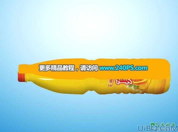 Photoshop合成绿色纯天然果汁饮料海报，天然果汁宣传广告设计。