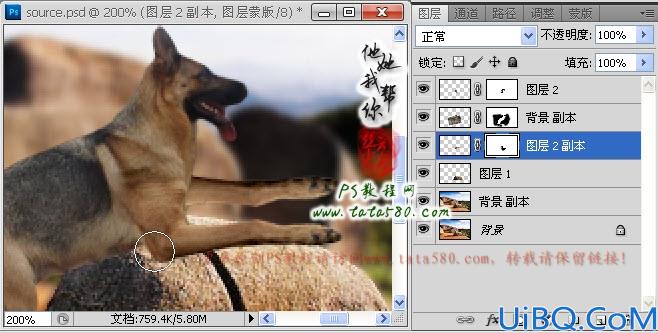 Photoshop合成神犬狙击手