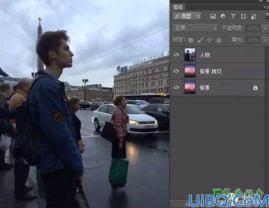 Photoshop合成教程：把人物头像剪影与飞鸟完美结合，打造出二次曝光作品