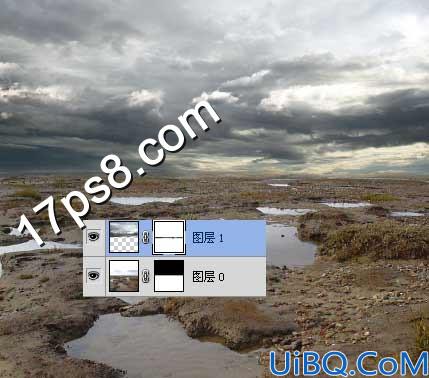 用Photoshop合成沼泽城堡