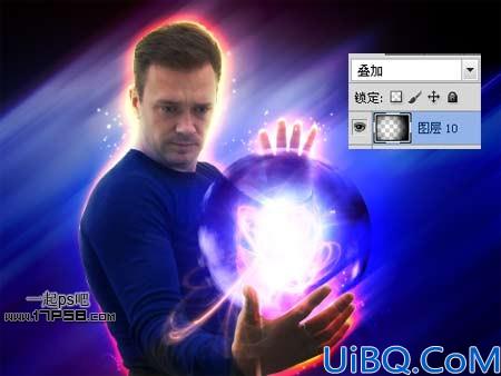 Photoshop合成手中魔法能量球