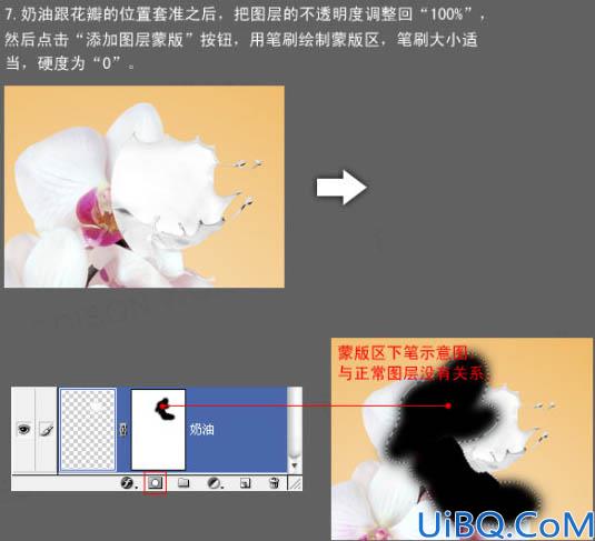 Photoshop合成一朵牛奶鲜花