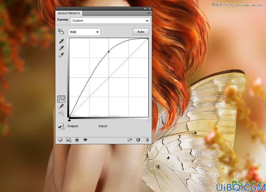 Photoshop创意合成美轮美焕的蝴蝶仙子艺术照，唯美的蝴蝶少女艺