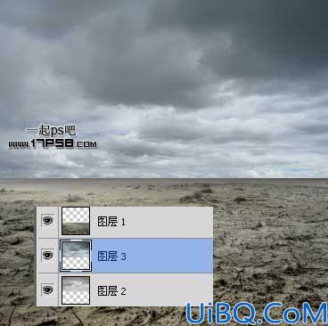 用Photoshop合成沙漠风暴之门