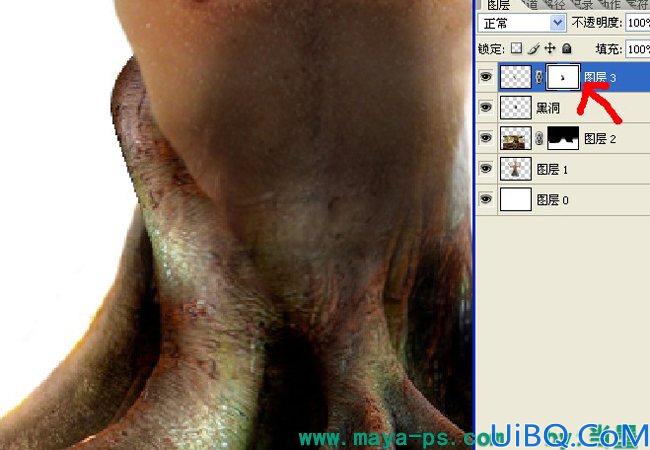 Photoshop使用素材合成一个愤怒的树人的教程