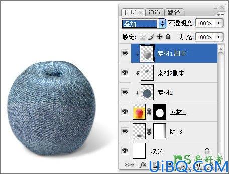 Photoshop创意合成牛仔裤苹果个性图片，牛仔裤与苹果完美溶图