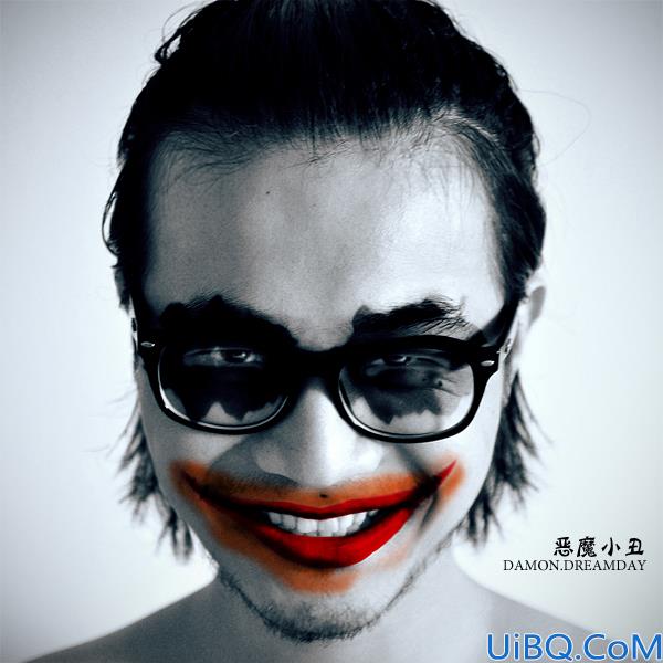 Photoshop恶搞图片制作小丑人物的教程